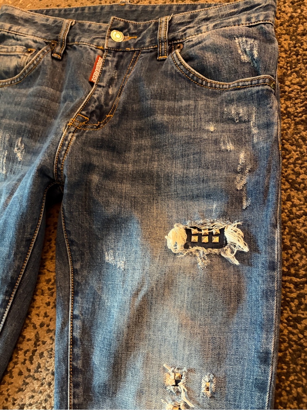 DSQUARED2 studded skinny jeans